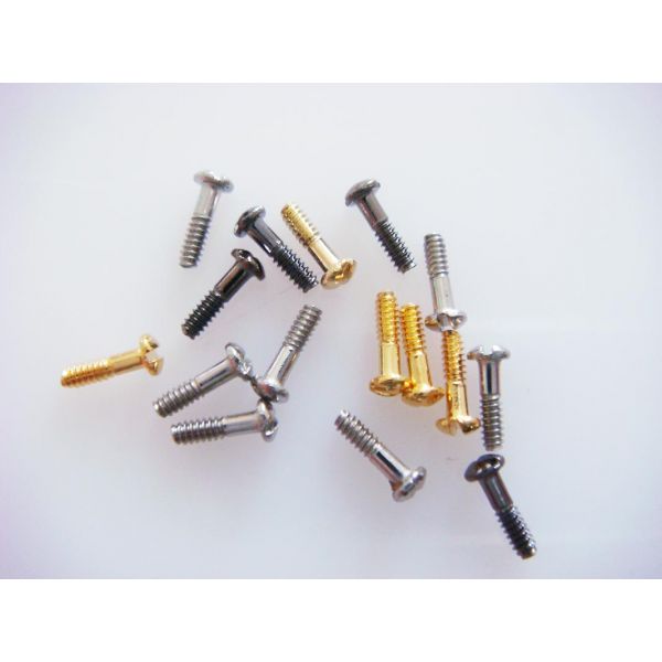 nose pads screws for eyewear 1.0*3.6mm silver gold gun color