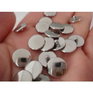 titanium nose pads round 10mm screw on silver color