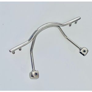 16-18mm titanium bridges for rimless frame light gun color  mount on 