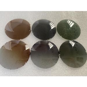 CR39 polarized lenses for sunglasses 75mm green brown grey colors