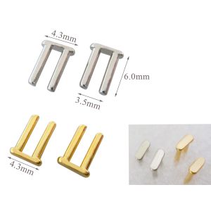 decorative pins for eyeglass frame 6.0mm length silver gold colors