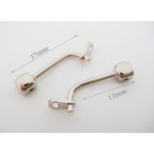 nose pad arm for plastic wood aluminum eyeglass frame,installed by screw on 12mm,14mm,15mm,17mm