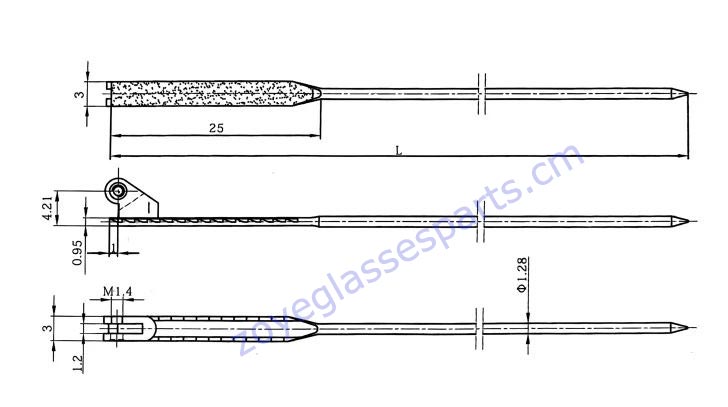 135mm wire cores for plastic frames