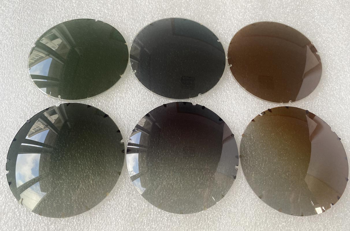 CR39 polarized lenses 75mm grey brown 