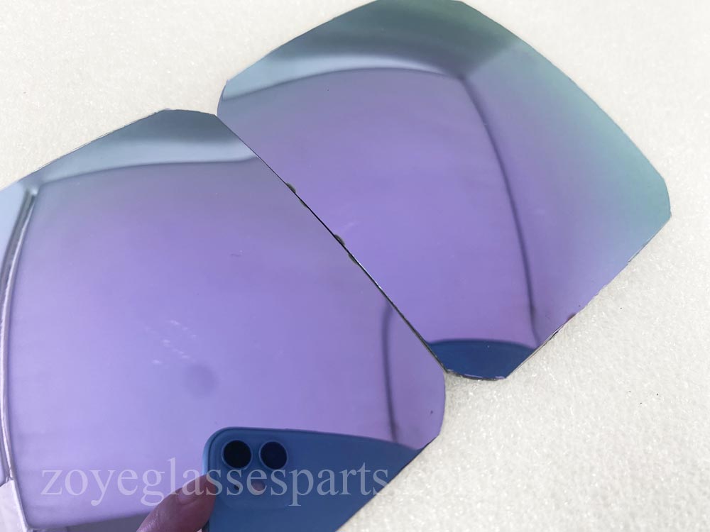 mirrored polarized lenes lilac TAC for sunglasses 65mm