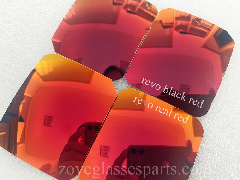 mirror red color polarized lenses TAC 65mm