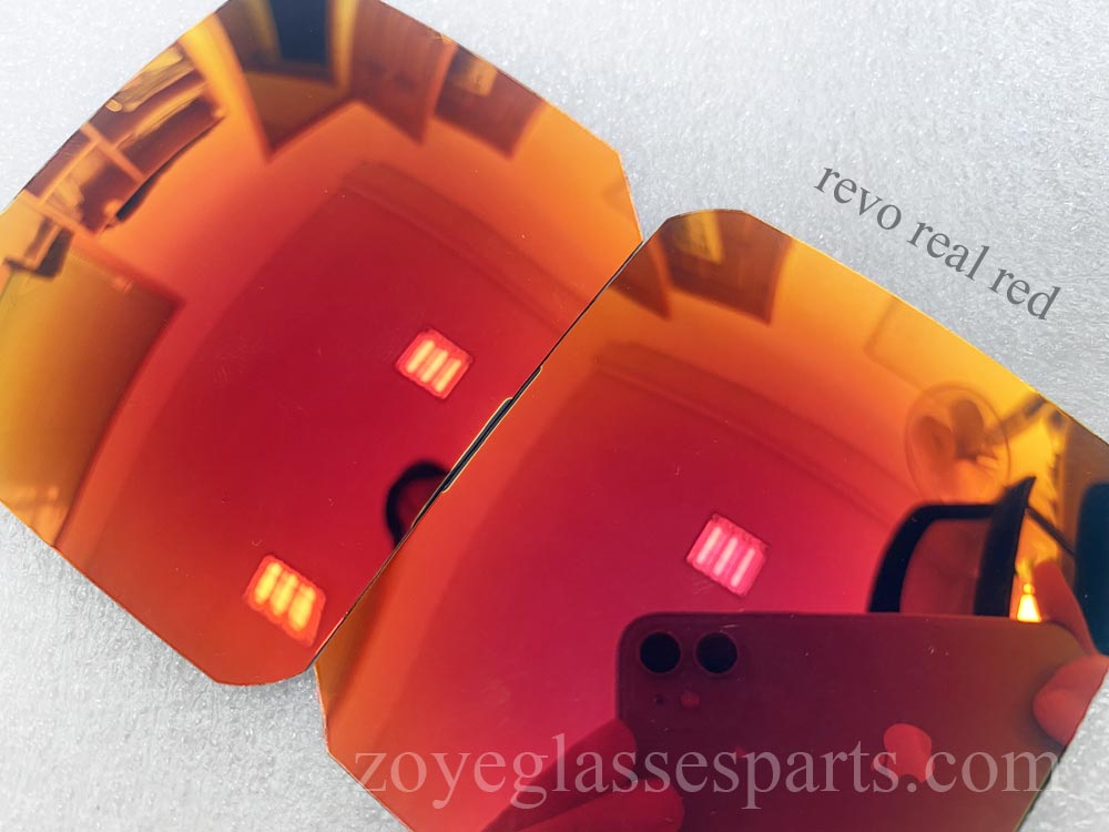 mirror red color polarized lenses TAC 65mm