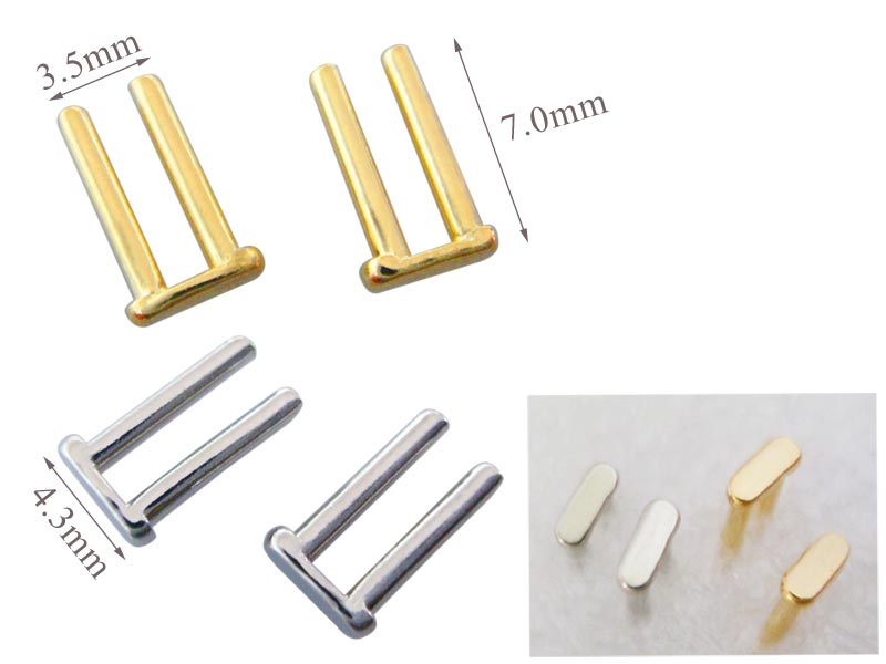 decorative pins for sunglass frame 7.0mm gold silver color